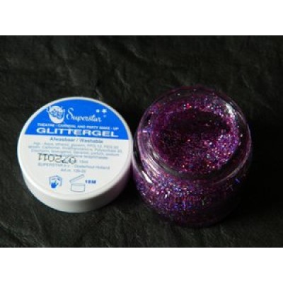 Superstar Purple Glitter Gel